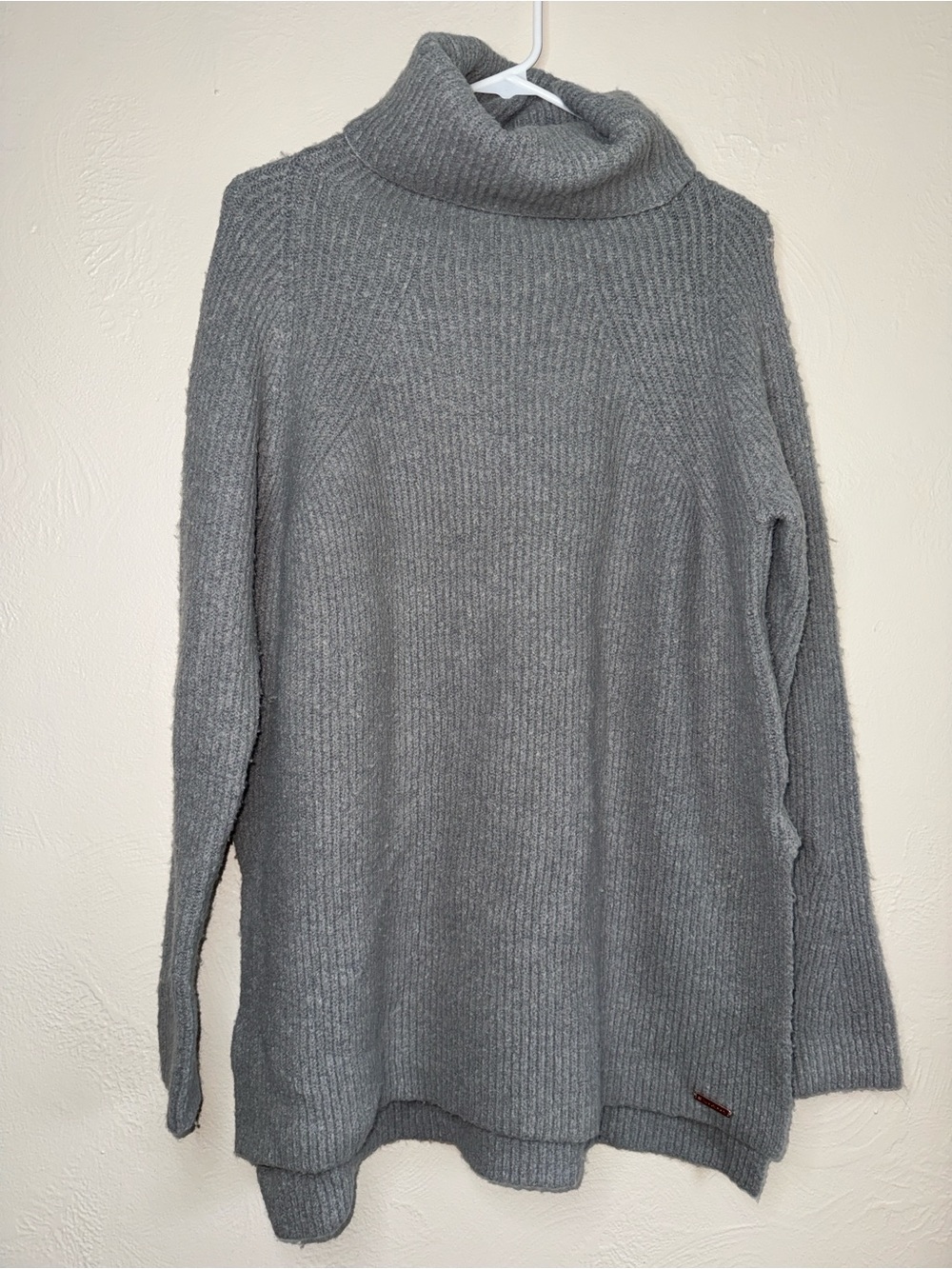Sweaty Betty Gray Chunky Knit‎ Turtleneck Sweater Medium